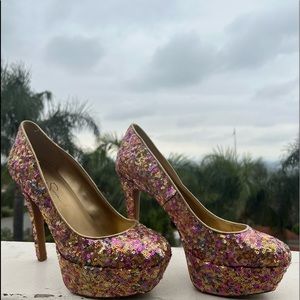 Jessica Simpson Women Heel Sequence Shoes